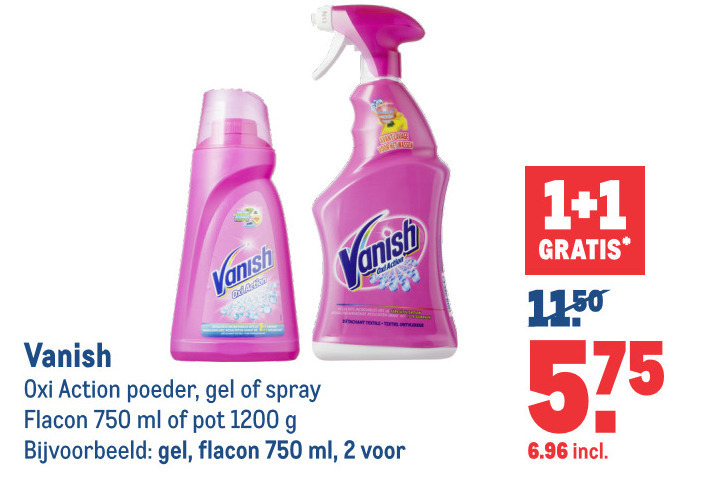 Vanish   vlekkenverwijderaar folder aanbieding bij  Makro - details