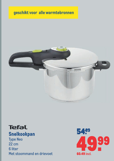 Intensief Ontoegankelijk shit Tefal snelkookpan folder aanbieding bij Makro - details