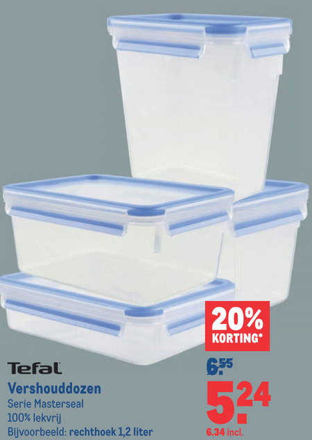 Tefal   vershouddoos folder aanbieding bij  Makro - details