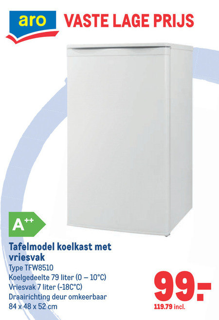 Aro   tafelmodel koelkast folder aanbieding bij  Makro - details