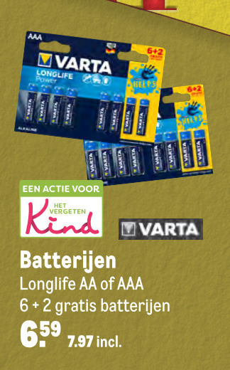 Varta   batterij folder aanbieding bij  Makro - details