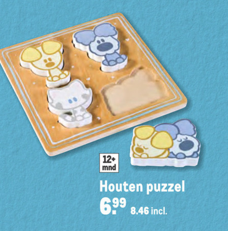 Woezel en Pip   houten puzzel folder aanbieding bij  Makro - details