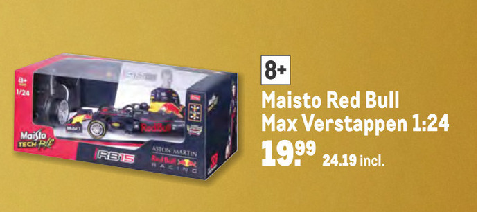 Red Bull   miniatuur auto folder aanbieding bij  Makro - details