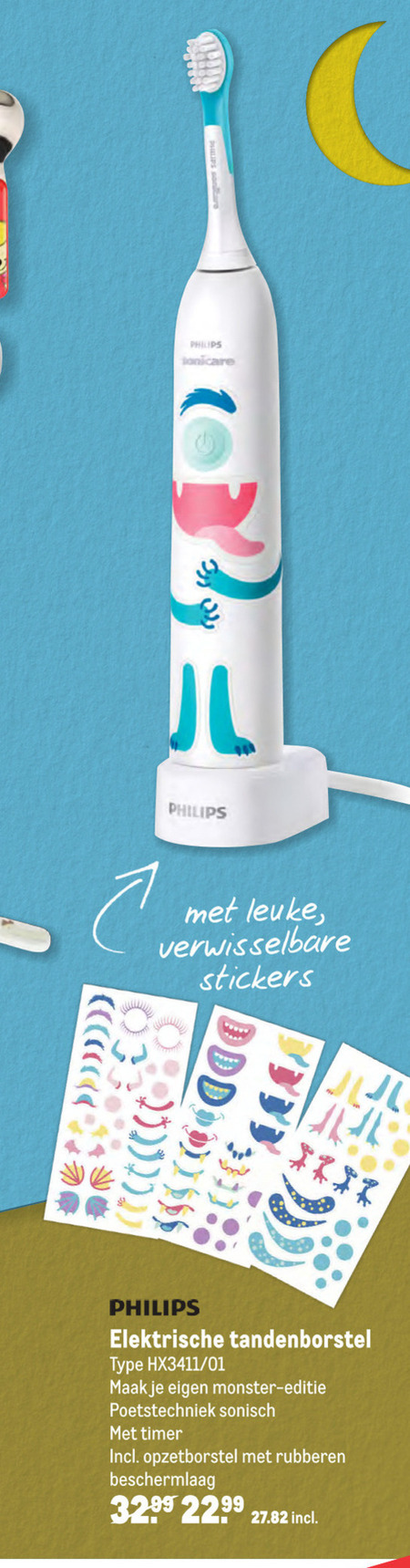 Philips   elektrische kindertandenborstel folder aanbieding bij  Makro - details