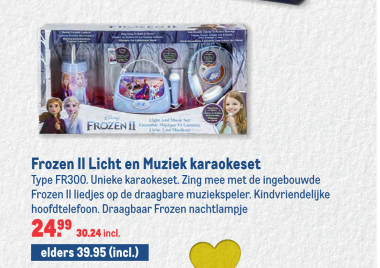 Disney Frozen   karaokeset folder aanbieding bij  Makro - details