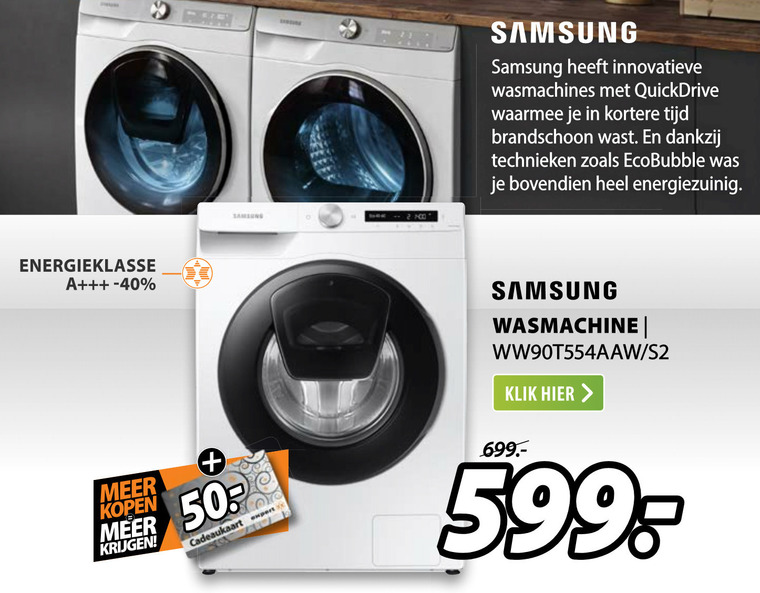 Samsung   wasmachine folder aanbieding bij  Expert - details