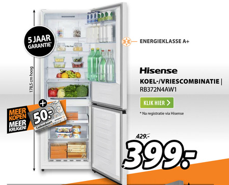 Hisense   koelvriescombinatie folder aanbieding bij  Expert - details