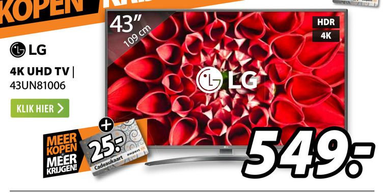 LG   4k ultrahd televisies folder aanbieding bij  Expert - details