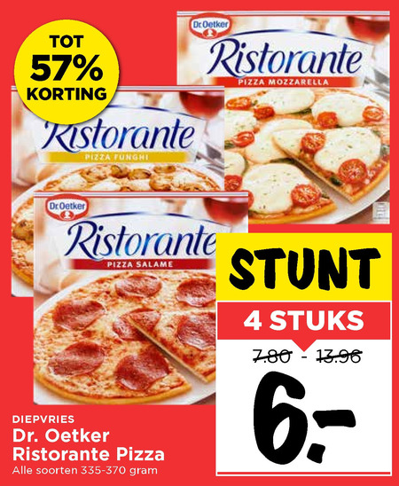 Dr Oetker   diepvriespizza folder aanbieding bij  Vomar - details