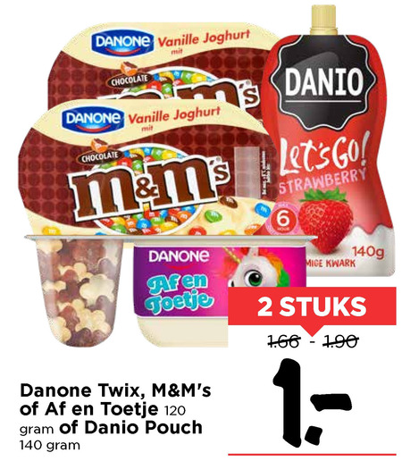 Danone   toetje folder aanbieding bij  Vomar - details