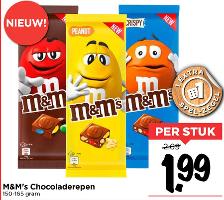 M en Ms   chocolade folder aanbieding bij  Vomar - details