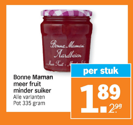 Bonne Maman   jam folder aanbieding bij  Albert Heijn - details