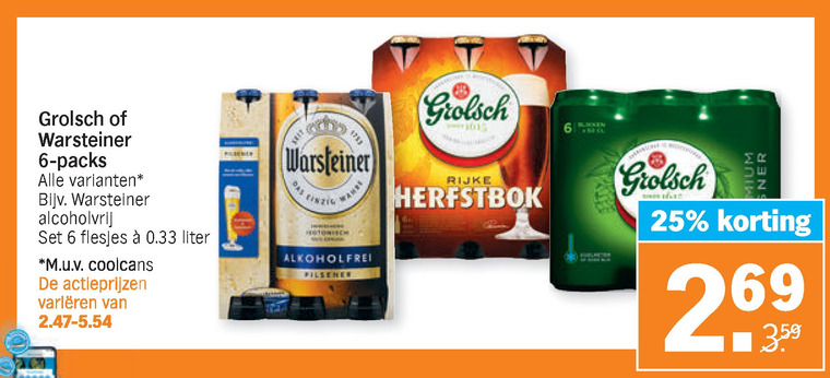 Warsteiner   speciaalbier, bokbier folder aanbieding bij  Albert Heijn - details