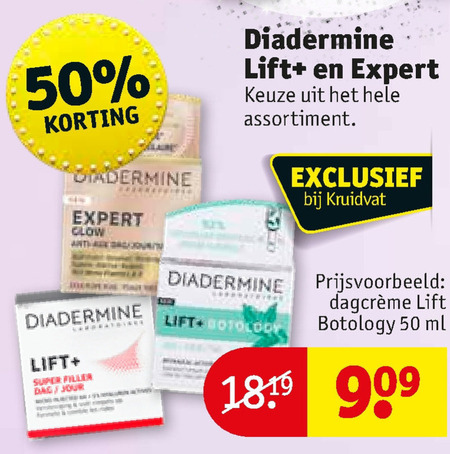 Diadermine   nachtcreme, gezichtsverzorging folder aanbieding bij  Kruidvat - details