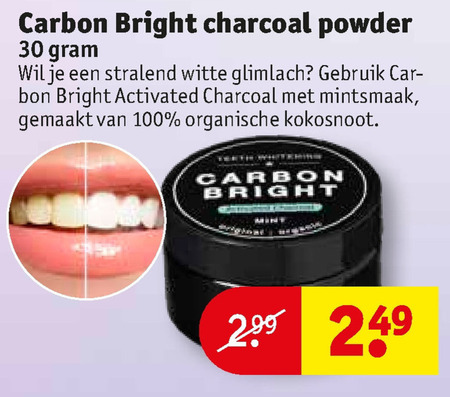 Carbon Bright   tandpasta folder aanbieding bij  Kruidvat - details