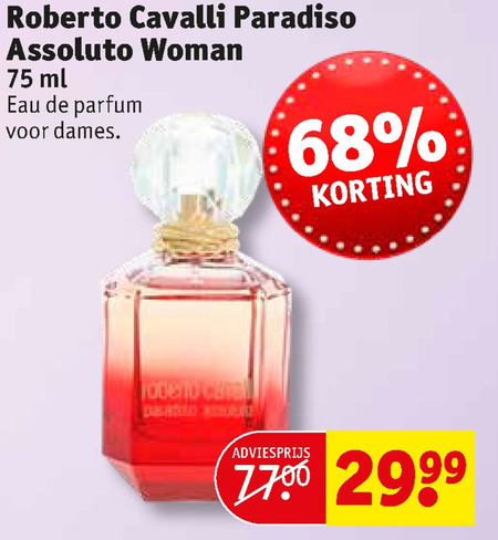 Roberto Cavalli   eau de parfum folder aanbieding bij  Kruidvat - details