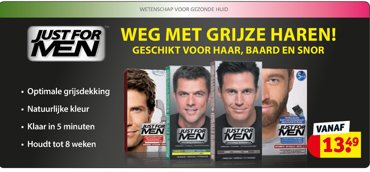 Just for Men   haarkleuring folder aanbieding bij  Kruidvat - details