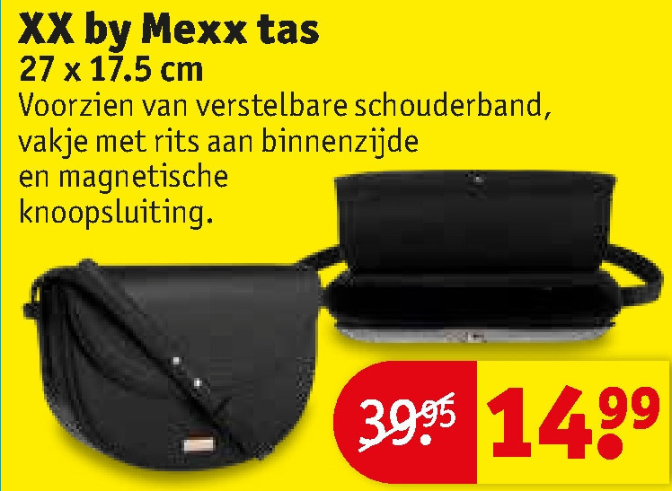 Mexx   schoudertas folder aanbieding bij  Kruidvat - details