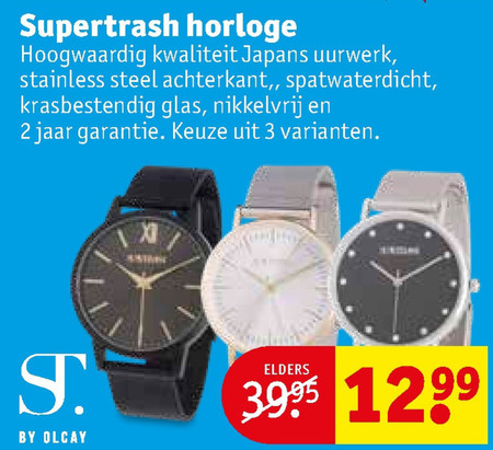 Vergelijken aangrenzend Logisch Supertrash dameshorloge folder aanbieding bij Kruidvat - details