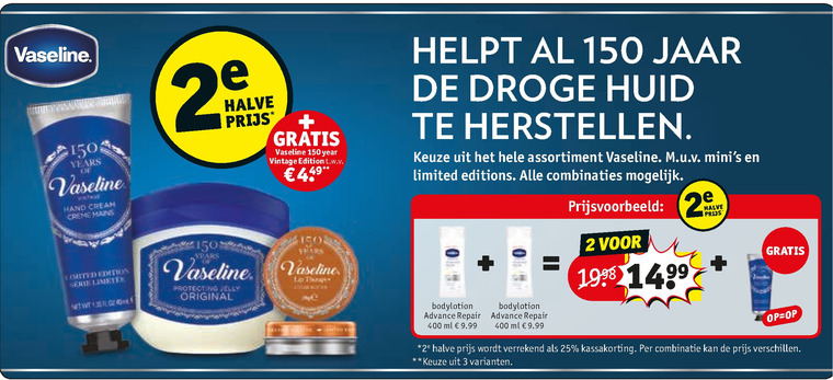 Vaseline   lippenbalsem, handcreme folder aanbieding bij  Kruidvat - details