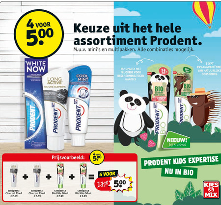 Prodent   tandenborstel, tandpasta folder aanbieding bij  Kruidvat - details