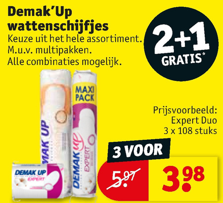 Demak up   wattenschijfjes folder aanbieding bij  Kruidvat - details