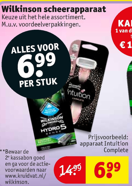 Wilkinson   dames handscheerapparaat, heren handscheerapparaat folder aanbieding bij  Kruidvat - details