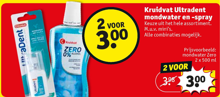 Kruidvat Huismerk   mondwater folder aanbieding bij  Kruidvat - details