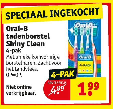 Oral-B   tandenborstel folder aanbieding bij  Kruidvat - details