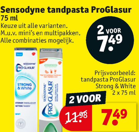 Sensodyne   tandpasta folder aanbieding bij  Kruidvat - details