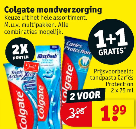 Colgate   tandpasta folder aanbieding bij  Kruidvat - details