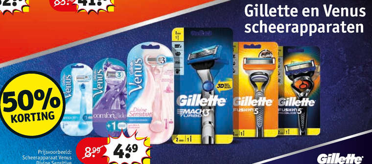 Gillette   heren handscheerapparaat, dames handscheerapparaat folder aanbieding bij  Kruidvat - details