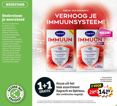 Dagravit   multivitaminen folder aanbieding bij  Kruidvat - details