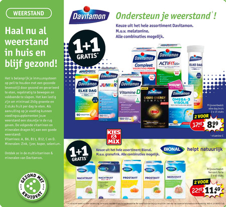 Bional   multivitaminen, voedingssupplement folder aanbieding bij  Kruidvat - details