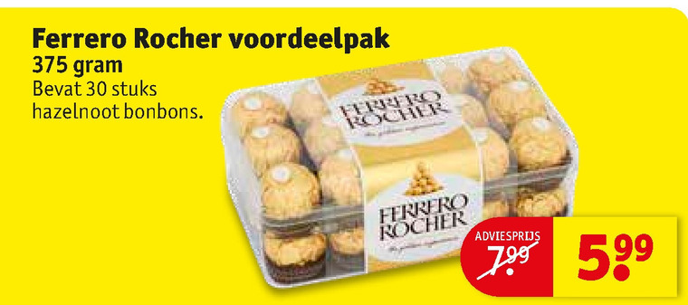 Ferrero Rocher   chocolade folder aanbieding bij  Kruidvat - details
