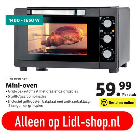 SilverCrest   snackoven folder aanbieding bij  Lidl - details