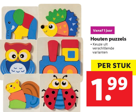 houten puzzel folder bij Lidl details