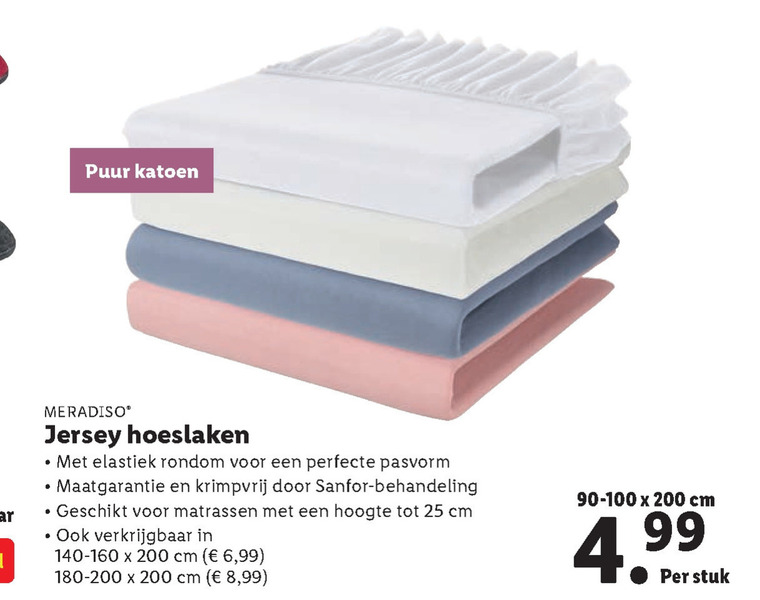 Meradiso   hoeslaken folder aanbieding bij  Lidl - details