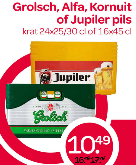 Grolsch Kornuit   krat bier folder aanbieding bij  Spar - details