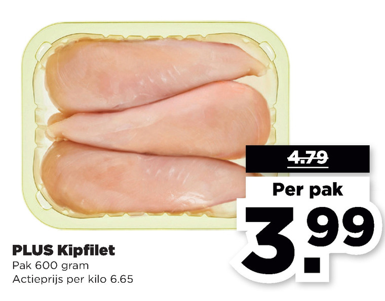 Toelating Uitputting Gemeenten kipfilet folder aanbieding bij Plus - details