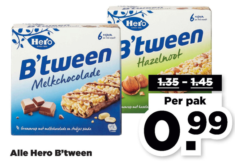 Hero   mueslireep folder aanbieding bij  Plus - details