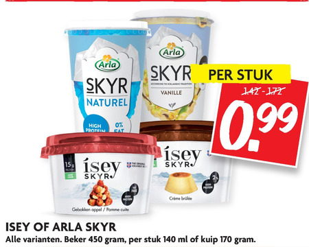 Isey   vruchtenyoghurt, yoghurt folder aanbieding bij  Dekamarkt - details