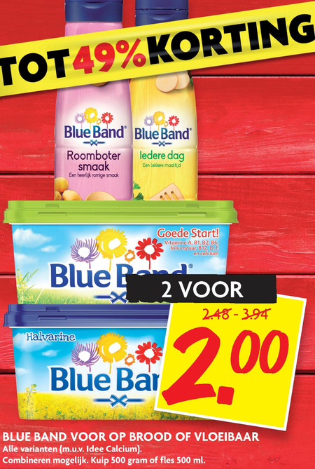 Blue Band   margarine, olie en vetten folder aanbieding bij  Dekamarkt - details