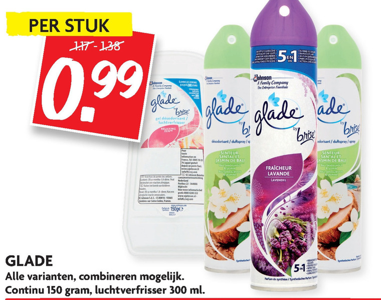 Glade   luchtverfrisser folder aanbieding bij  Dekamarkt - details