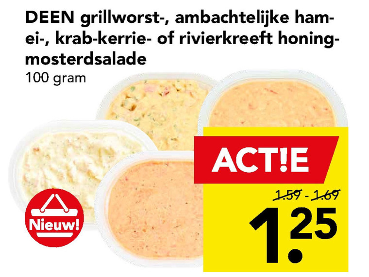 Deen Huismerk   salade folder aanbieding bij  Deen - details