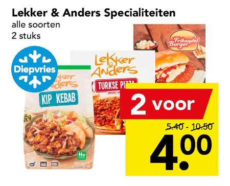 Lekker en Anders   diepvriespizza folder aanbieding bij  Deen - details