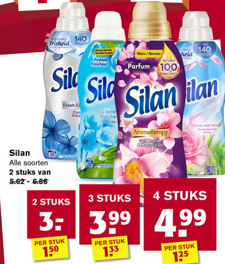 Silan   wasverzachter folder aanbieding bij  Hoogvliet - details