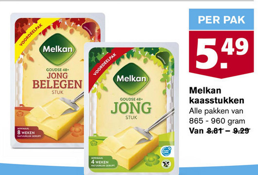 Melkan   kaas folder aanbieding bij  Hoogvliet - details