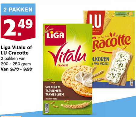 Lu   crackers folder aanbieding bij  Hoogvliet - details