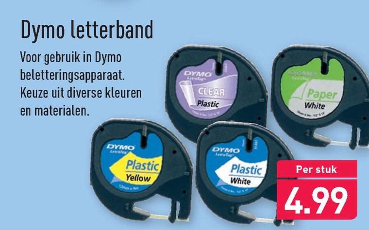 dymo   lettertang folder aanbieding bij  Aldi - details